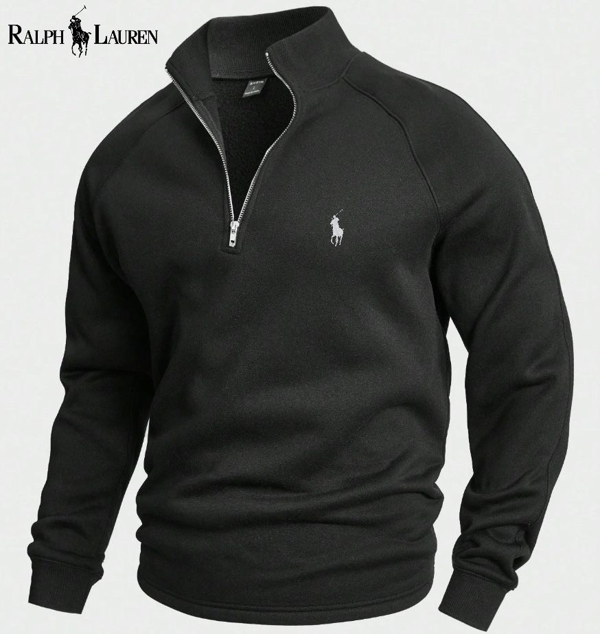 Cotton Half-Zip Sweater
