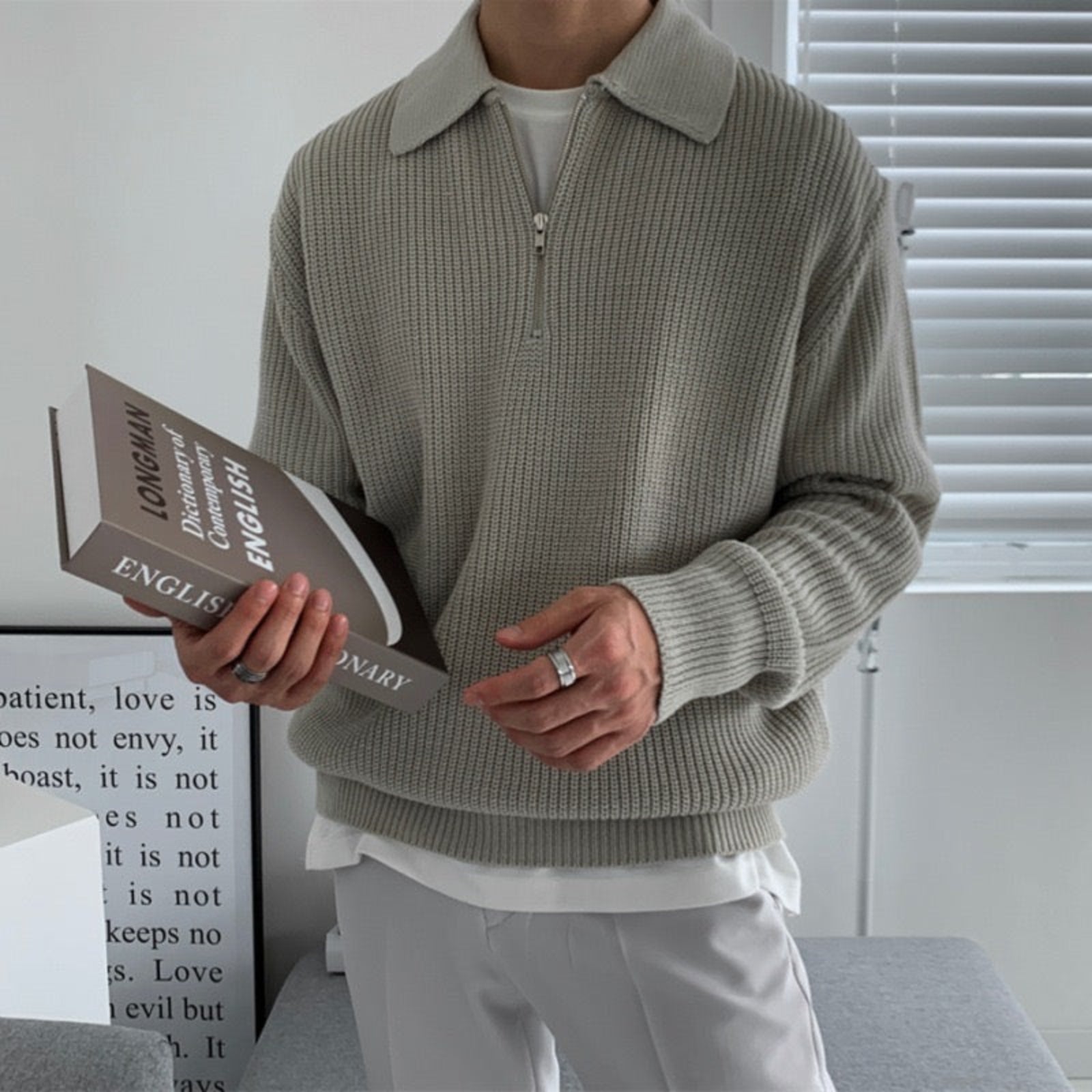 Half Zipped Sweater