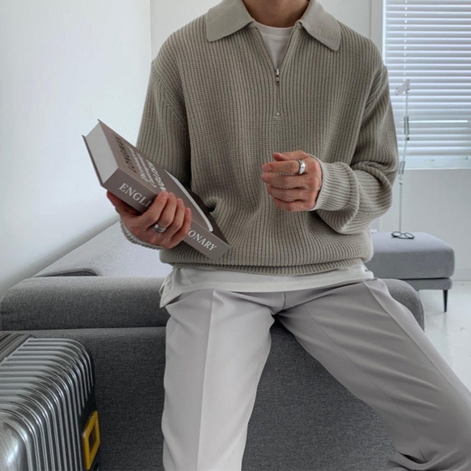 Half Zipped Sweater