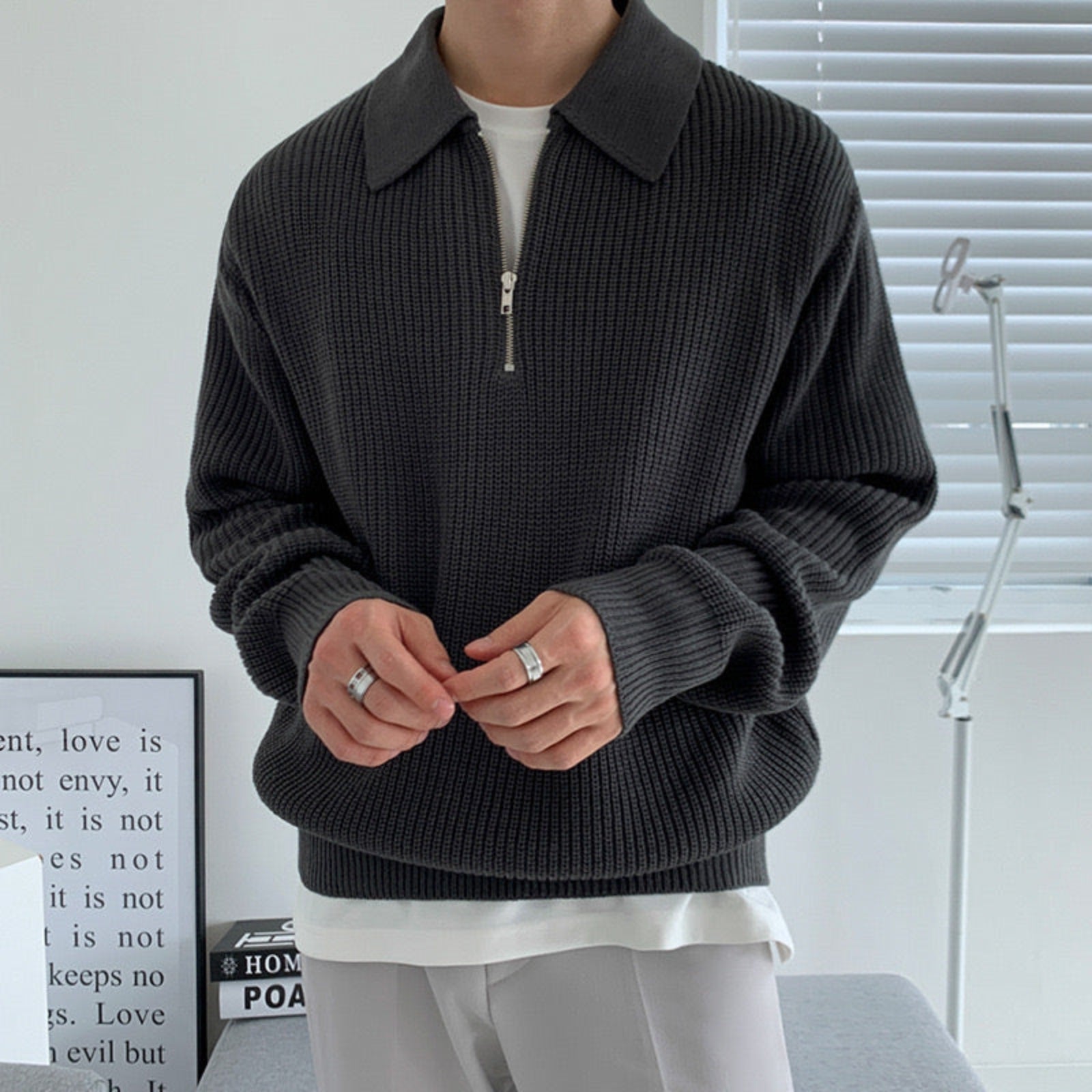 Half Zipped Sweater