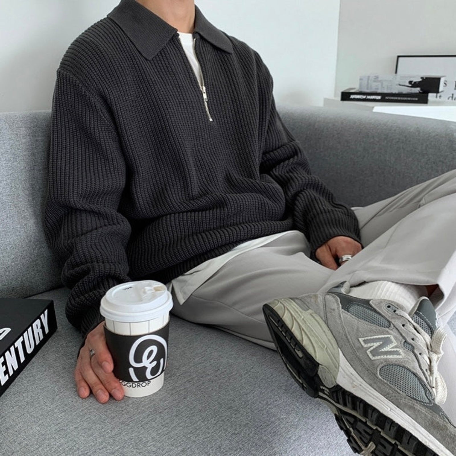 Half Zipped Sweater