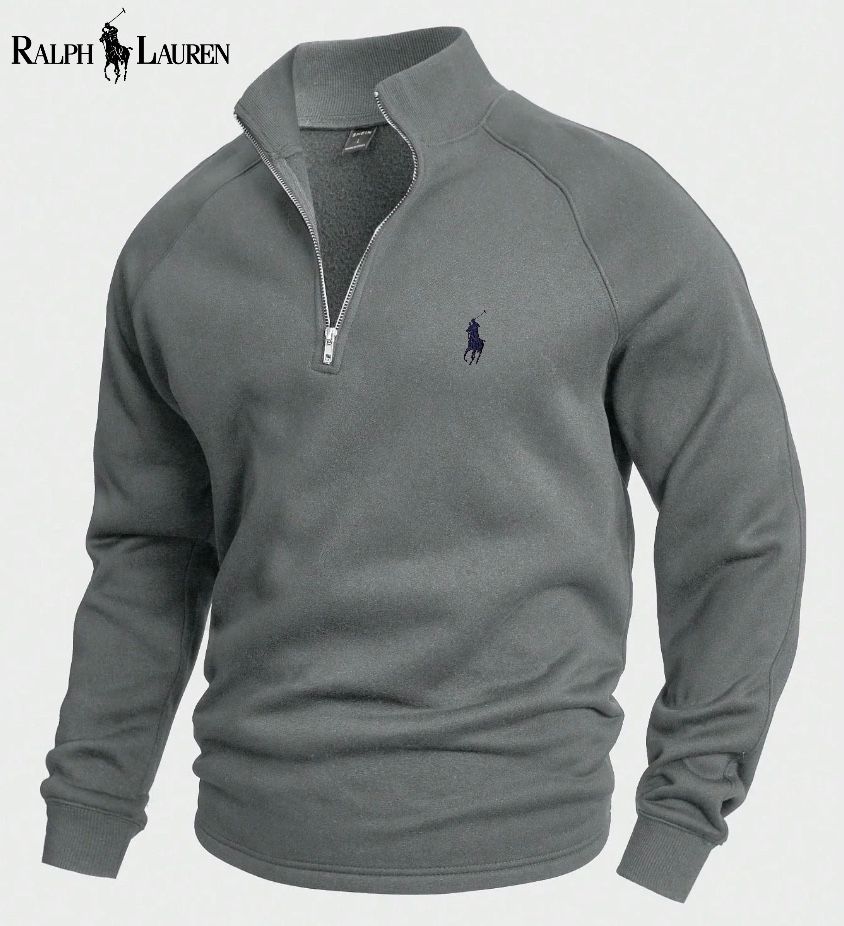 Cotton Half-Zip Sweater