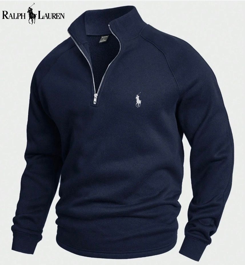 Cotton Half-Zip Sweater