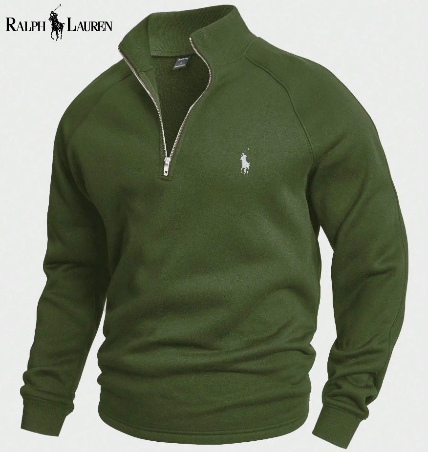 Cotton Half-Zip Sweater